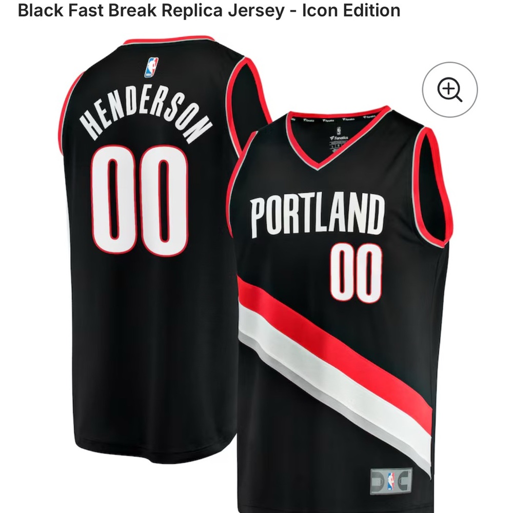 Portland Black Jersey Henderson XXL